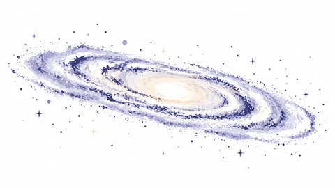 A vector illustration of space and the cosmos.